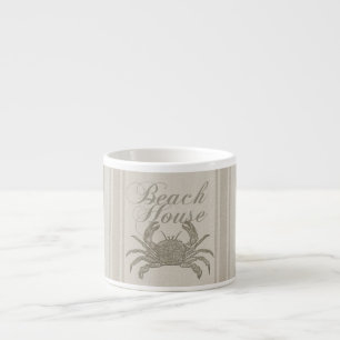 Tasse Expresso Plage House Crab Seashore