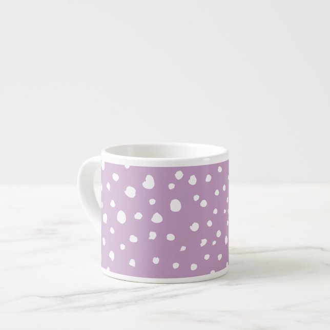Tasse Expresso Points Dalmatiens Lilac, Points Dalmatiens, Pots D (Devant gauche)