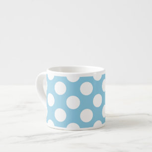 Tasse Expresso Pois Bleus, Motif Pointe Polka, Points, Pointe