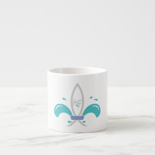 Tasse Expresso Poisson de Jésus Fleur de Lis