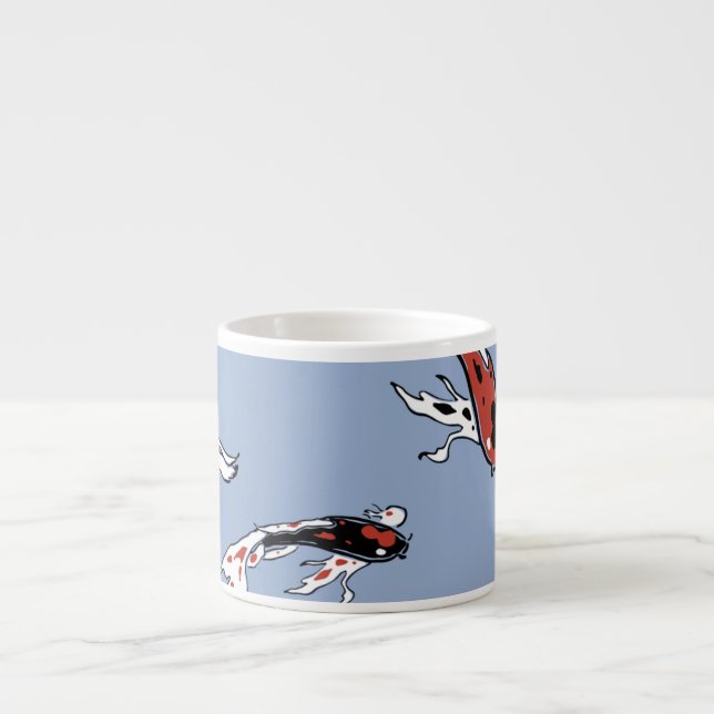 Tasse Expresso Poisson de Koi (Devant)