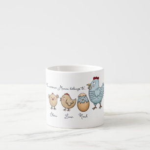 Tasse Expresso Poussins de Maman Personnalisés – Noms Personnalis