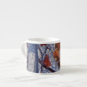 Tasse Expresso Premier style de camouflage hivernal de neige