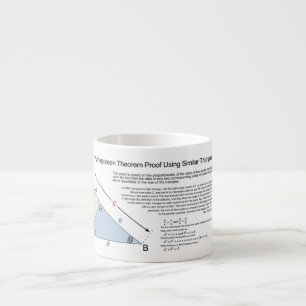 Tasse Expresso Preuve du théorème de Pythagore utilisant des tria