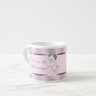 Tasse Expresso Princesse rose Twin Girl Baby Cups