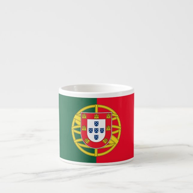 Tasse Expresso Qualité du drapeau portugais (Devant)