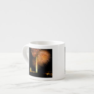 Tasse Expresso Quatrième de juillet, affichage de feu d'artifice