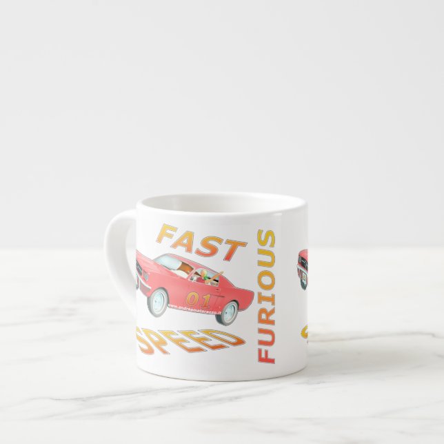 Tasse Expresso Rapide et rapide furieux 01 (Devant gauche)