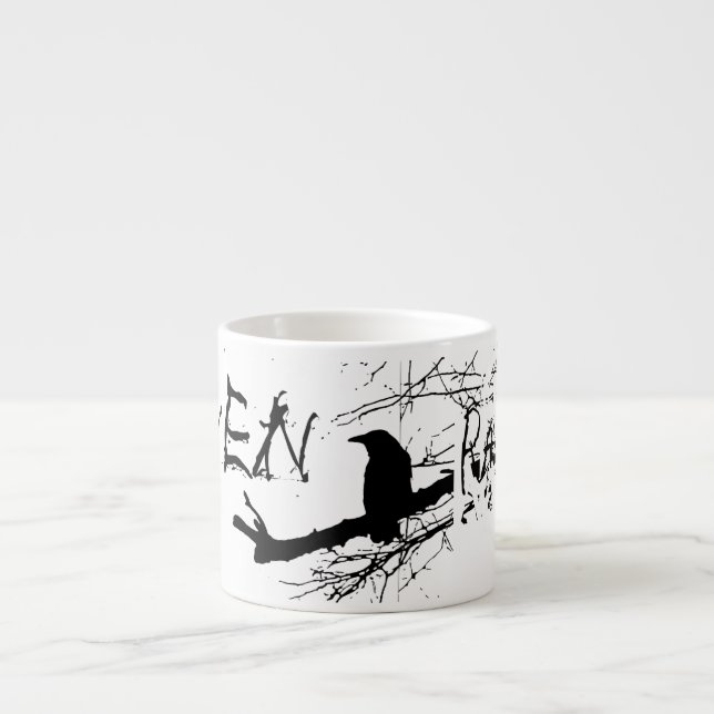 Tasse Expresso Ravenware par la cuisinière aka Linandara (Devant)