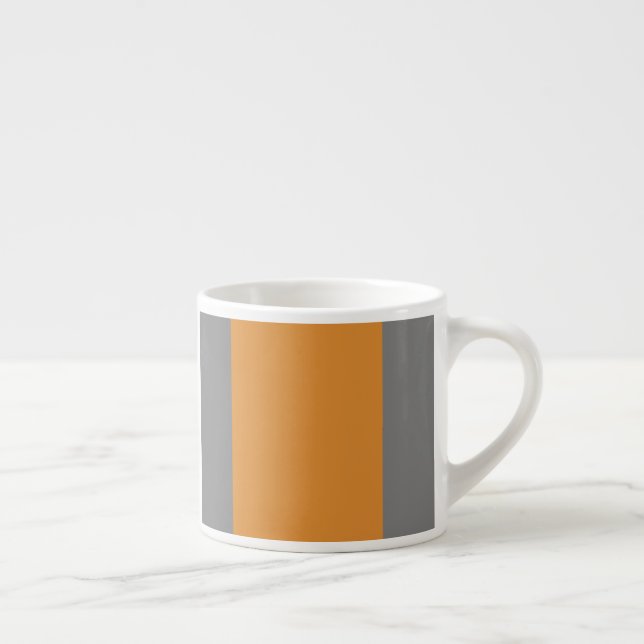 Tasse Expresso rayures Brown, gris et blanc (Droite)