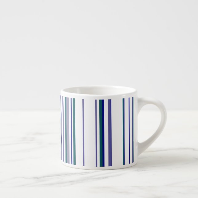 Tasse Expresso Rayures Modernes Branchées (Droite)