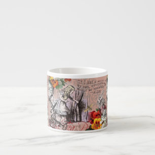 Tasse Expresso rideau d'alice nonsense pays des merveilles