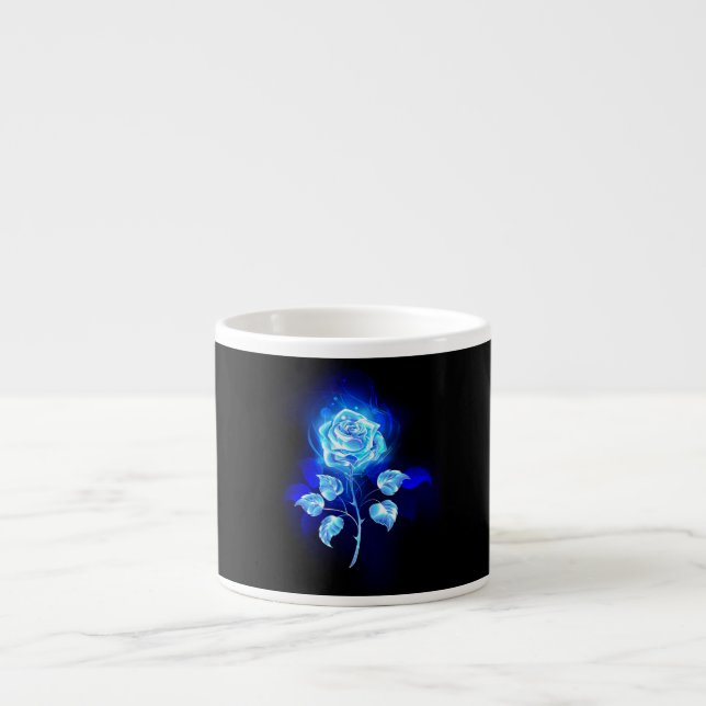 Tasse Expresso Rose bleu brûlant (Devant)