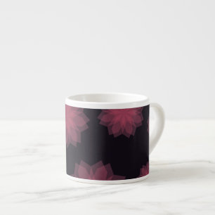 Tasse Expresso Rose, cool, tendance, abstraction de fleurs modern