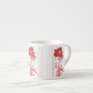 Tasse Expresso Rose rouge