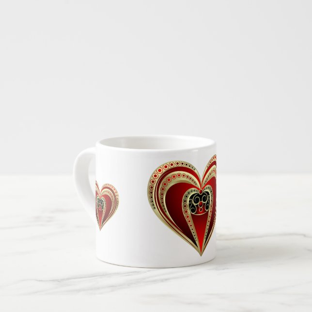 Tasse Expresso Royal Heart (Devant gauche)