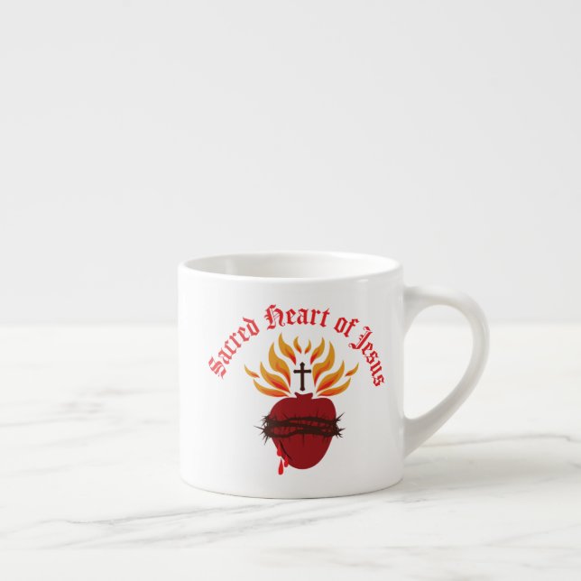 Tasse Expresso Sacré Coeur de Jésus (Droite)