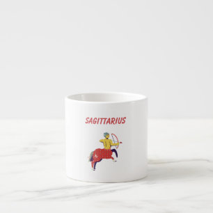 Tasse Expresso Sagittaire rose, zodiaque, signe du zodiaque