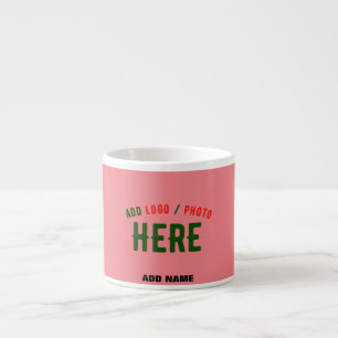 TASSE EXPRESSO SAUMON MODERNE ET MODERNE, PINK VÉRIFIÉ MARQUE