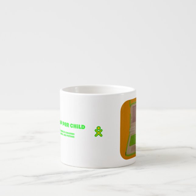 Tasse Expresso Sauvant le monde avec le python (tasse de café (Devant)
