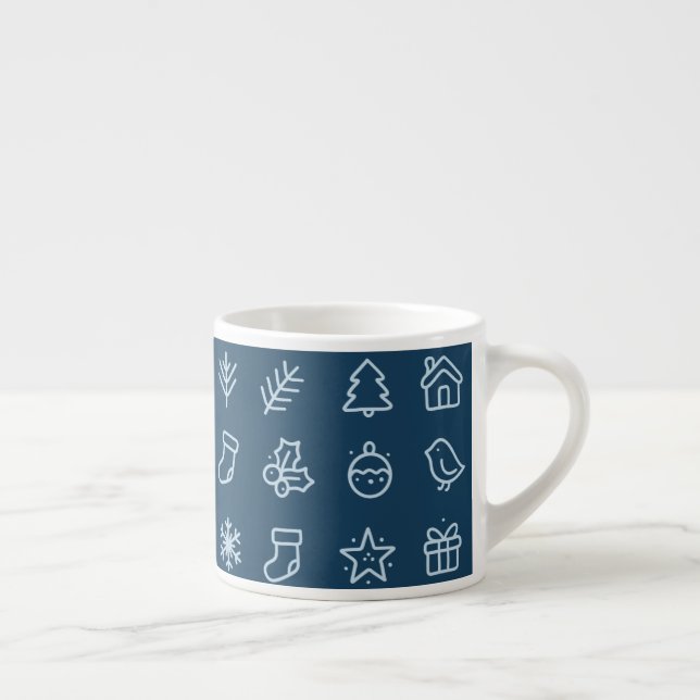 Tasse Expresso Scandinavian Christmas Icon Design  (Droite)