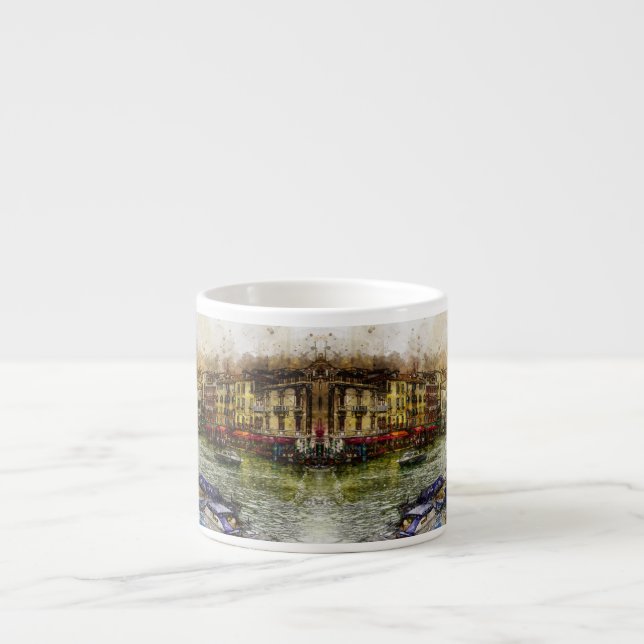 Tasse Expresso Scène du canal de Venise (Devant)