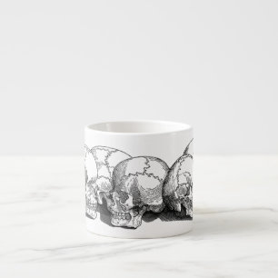Tasse Expresso Sept crânes Vintages