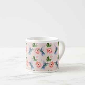 Tasse Expresso Série d'oiseaux tropicaux : Hummingbird Design 4 T