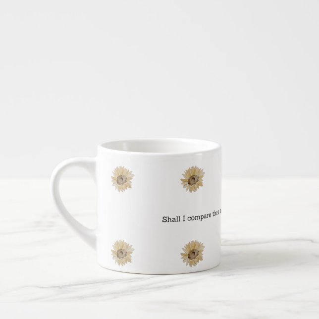 Tasse Expresso Shakespeare Summer Quote Decor For Home (Gauche)