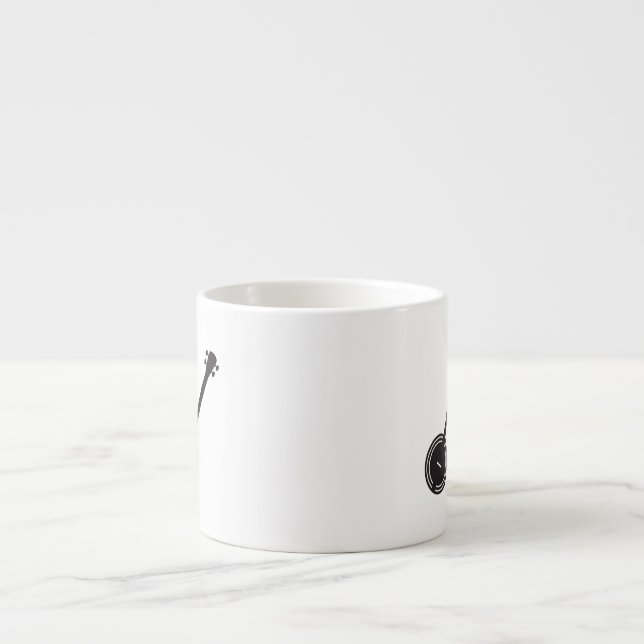 Tasse Expresso Silhouette Banjo traditionnelle (Devant)
