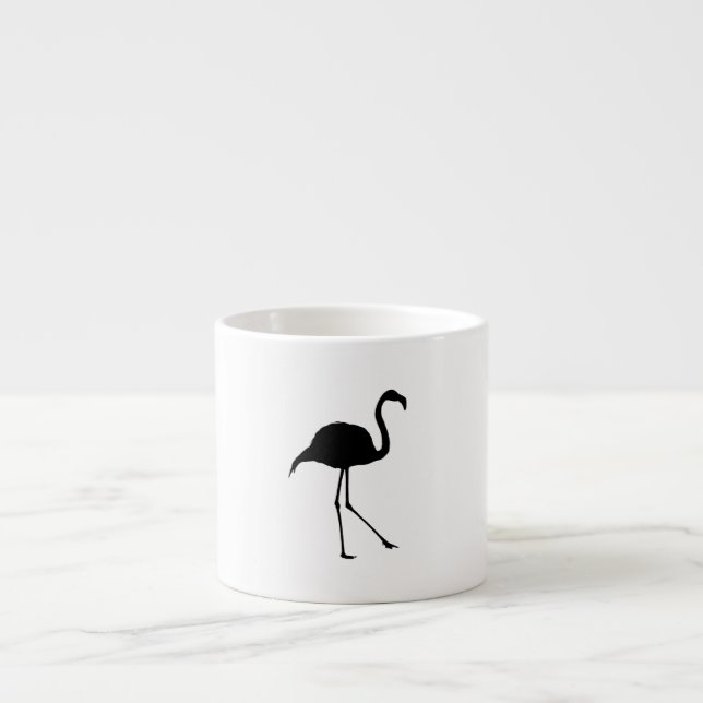 Tasse Expresso Silhouette de Flamant rose (Devant)