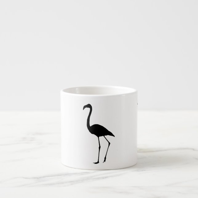 Tasse Expresso Silhouette de Flamant rose (Devant)