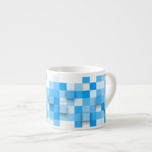 Tasse Expresso SlipperyJoe's carré artwork mosaïque moderne trois