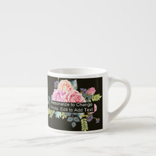 Tasse Expresso Slogan personnalisé d'une photo
