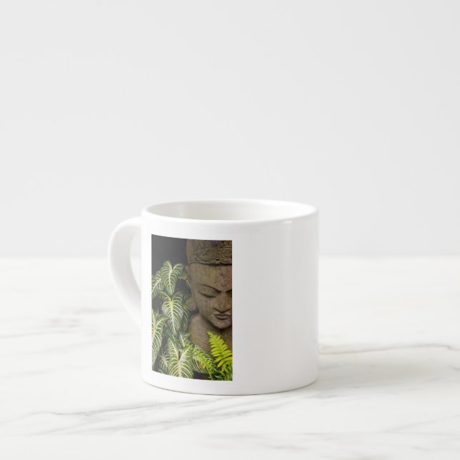 Tasse Expresso Statue dans un jardin : Chiang Mai, Thaïlande (Devant gauche)