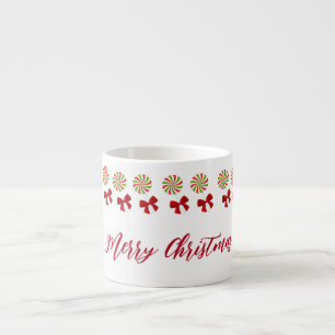 Tasse Expresso Sucre de canne de Noël personnalisé