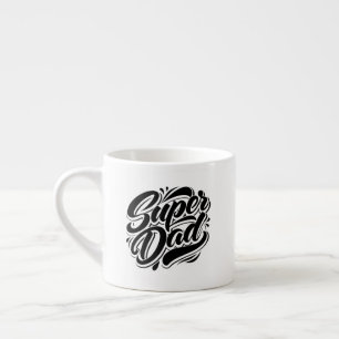 Tasse Expresso Super Dad Hero Typographie Design-67888