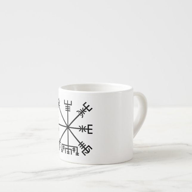 TASSE EXPRESSO SYMBOLE VIKING DE VÉVISE (Devant droit)