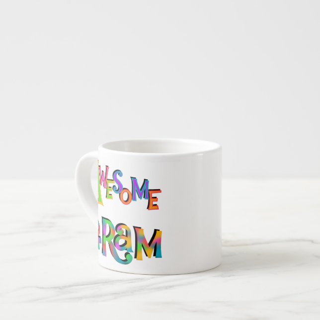 Tasse Expresso T-shirts et cadeaux impressionnants de gramme (Devant gauche)