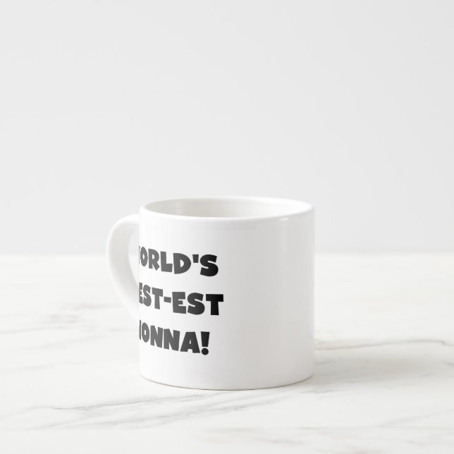 Tasse Expresso T-shirts noir et cadeaux de Meilleur-est Nonna des (Devant gauche)