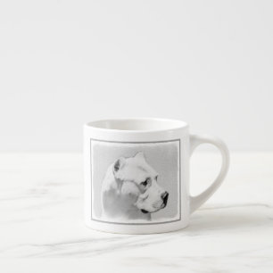 Tasse Expresso Tableau Dogo Argentino - Art Chien original