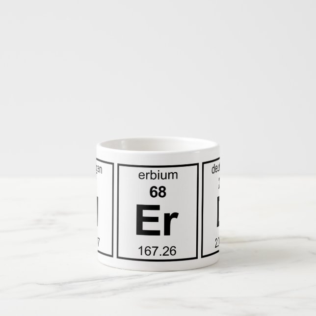 Tasse Expresso Tableau périodique nerd (Devant)