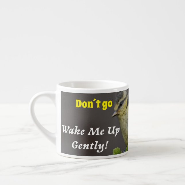 Tasse Expresso Taza De Porcelana Espesso Réveillez-moi doucement (Gauche)