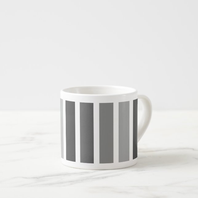 Tasse Expresso Teintes gris argenté (Devant droit)