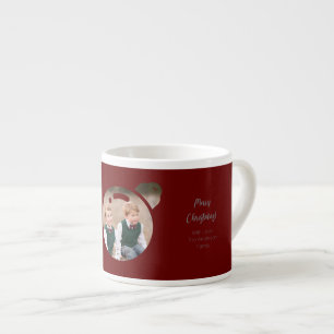 Tasse Expresso Téléchargez votre photo dans un Bauble de Noël