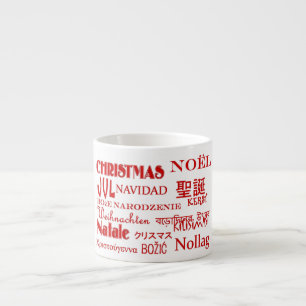 Tasse Expresso Textes de Noël