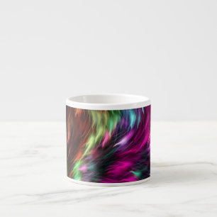 Tasse Expresso Tissu Abstrait Texture Fourrure Conception Prismat