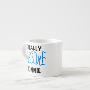 Tasse Expresso Totalement génial Nonnie Blue Text Tshirts et cade