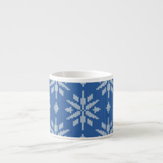 Tasse Expresso Tricot Chute de Neige