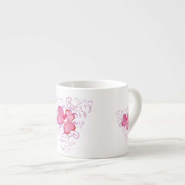 Tasse Expresso Trois coeurs (Devant droit)